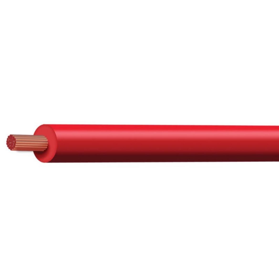 Picture of TYCAB SINGLE CORE CABLE BATTERY 2 B&S CROSS SECT 32.15MM SQ RATING 230A RED CUT - PER METER